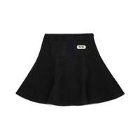 N21 Black Logo Patch Neoprene Skirt