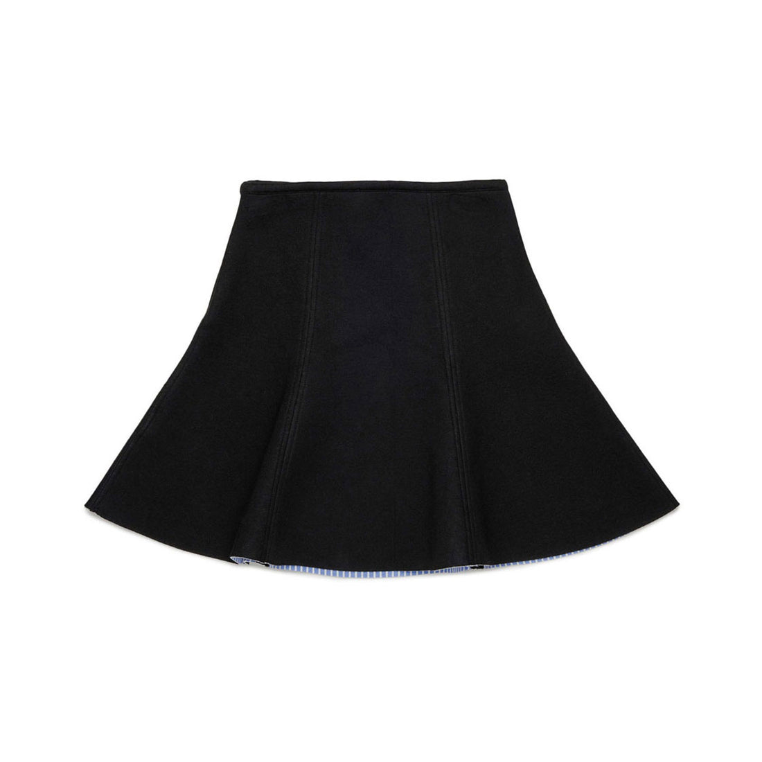 N21 Black Logo Patch Neoprene Skirt