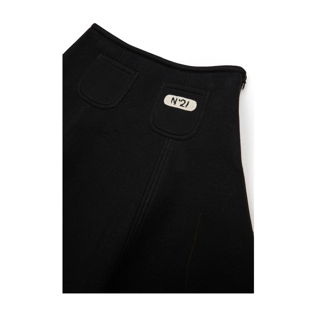 N21 Black Logo Patch Neoprene Skirt