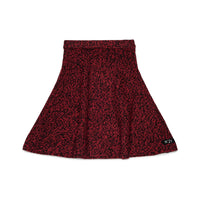 N21  Red Speckled Flair Skirt