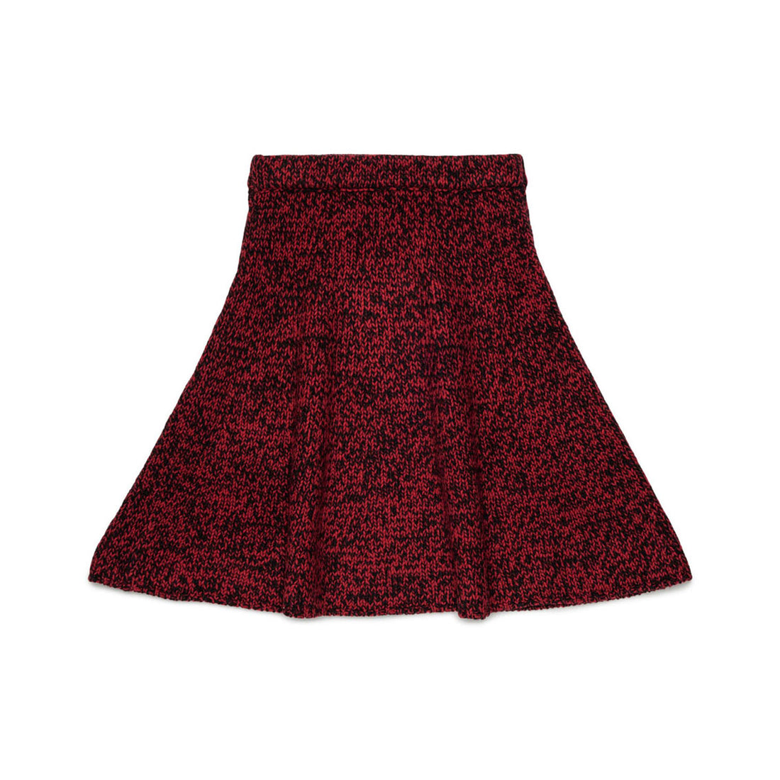 N21  Red Speckled Flair Skirt