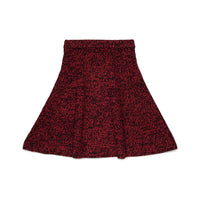 N21  Red Speckled Flair Skirt