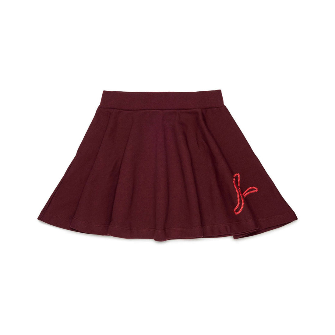 N21 Maroon Logo Sweat Skirt