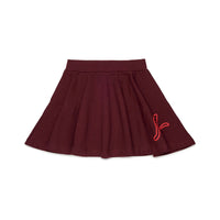 N21 Maroon Logo Sweat Skirt