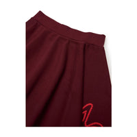 N21 Maroon Logo Sweat Skirt