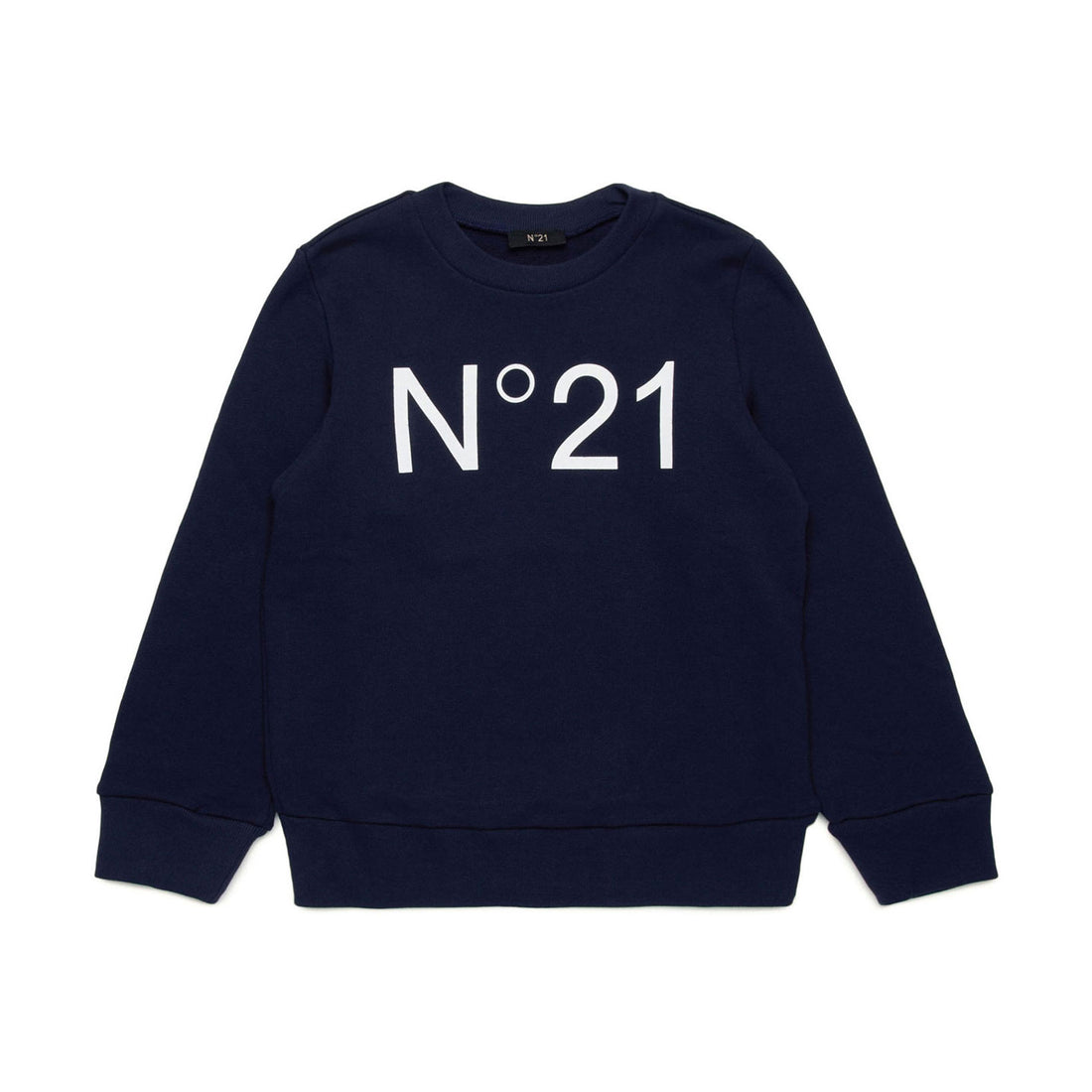 N21 Navy Crewneck Logo Sweatshirt