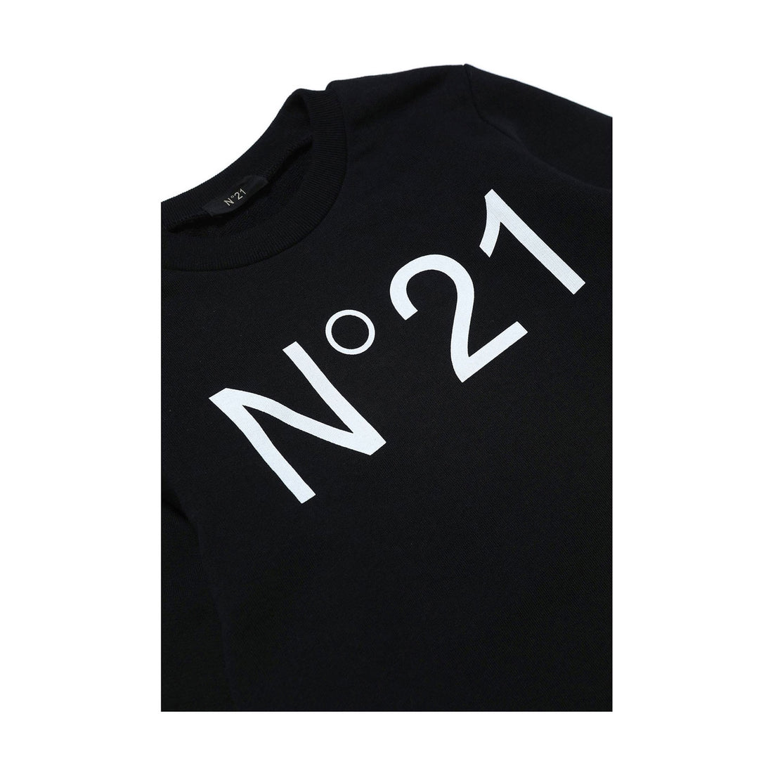 N21 Black Crewneck Logo Sweatshirt