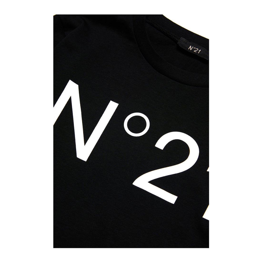 N21 Black Long Sleeve Logo T-Shirt