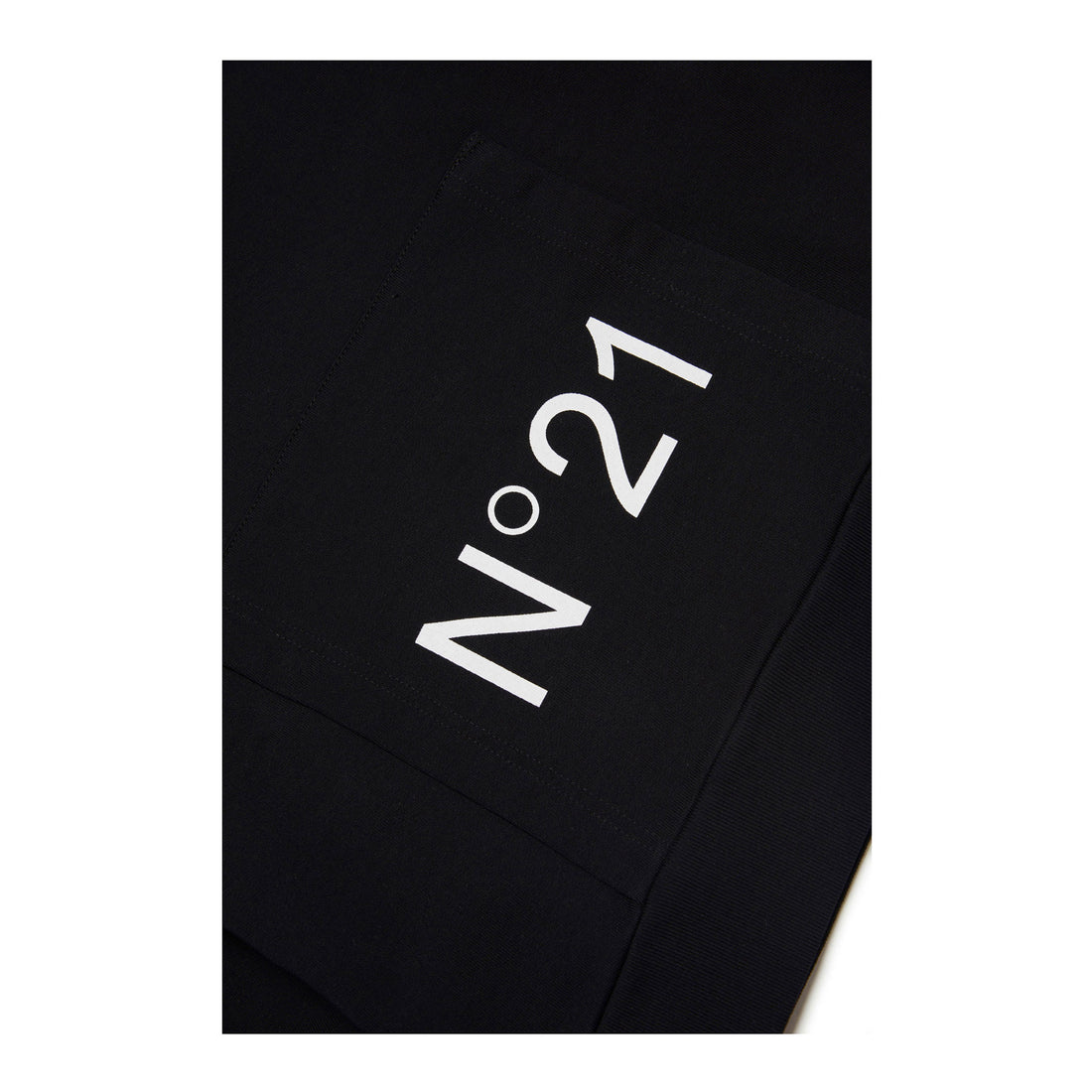 N21 Black Hooded Logo Sweatshirt