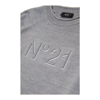 N21 Grey Malange Wool Blend Pullover