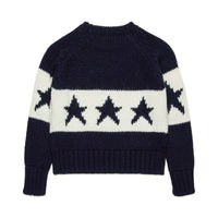 N21 Blue Star Intarsia Sweater