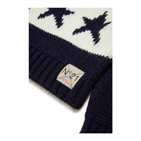 N21 Blue Star Intarsia Sweater
