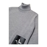 N21 Grey Logo Turtleneck