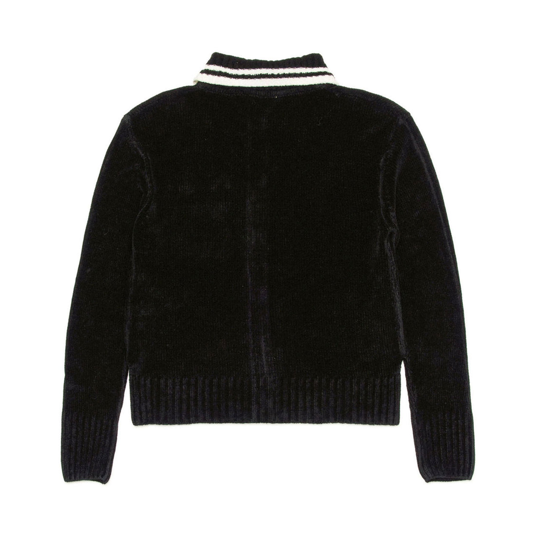 N21 Black Chenille Logo Cardigan