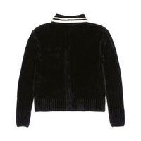 N21 Black Chenille Logo Cardigan