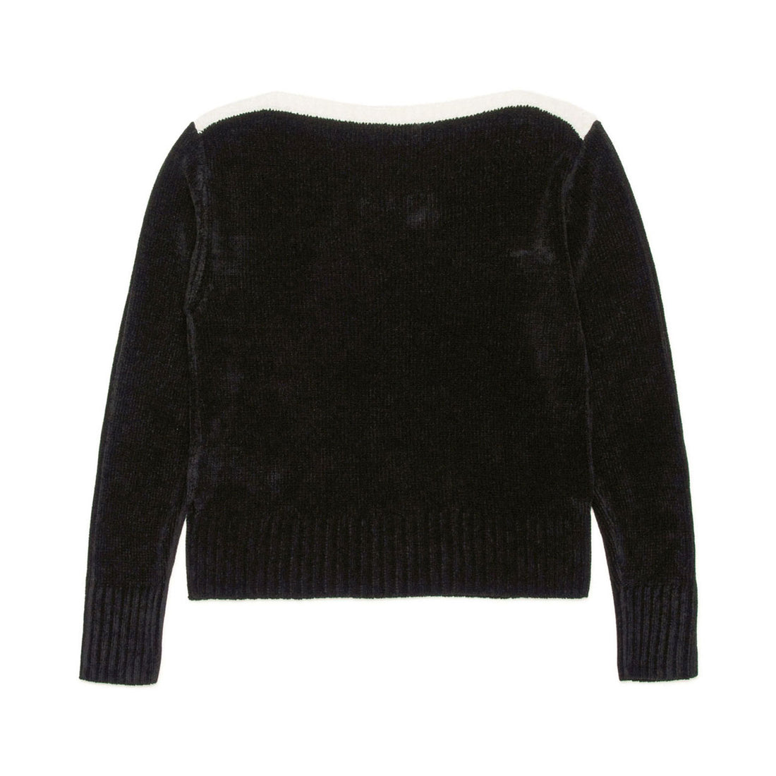 N21 Black Chenille Logo Pullover