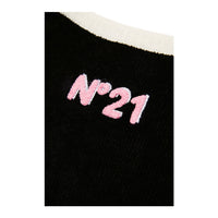 N21 Black Chenille Logo Pullover