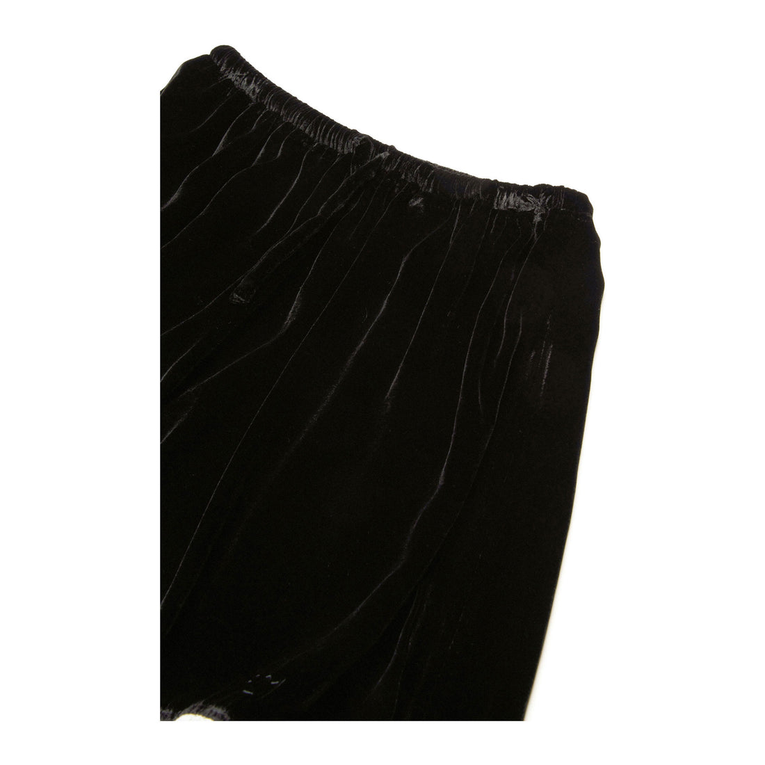 N21 Black Smooth Velvet Lace Skirt
