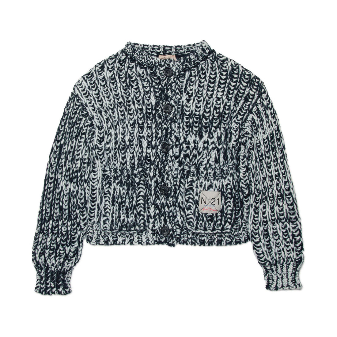 N21 Black Oversized Chunky  knit Cardigan