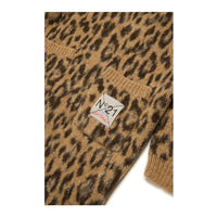 N21 Leopard Print Wool Blend Dress