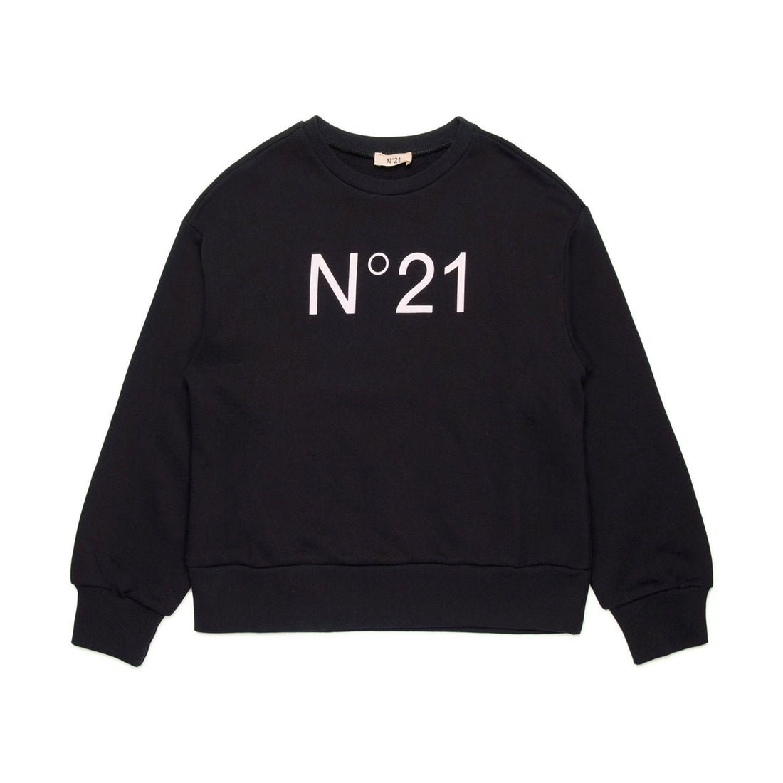 N21 Black Branded Crewneck Sweatshirt