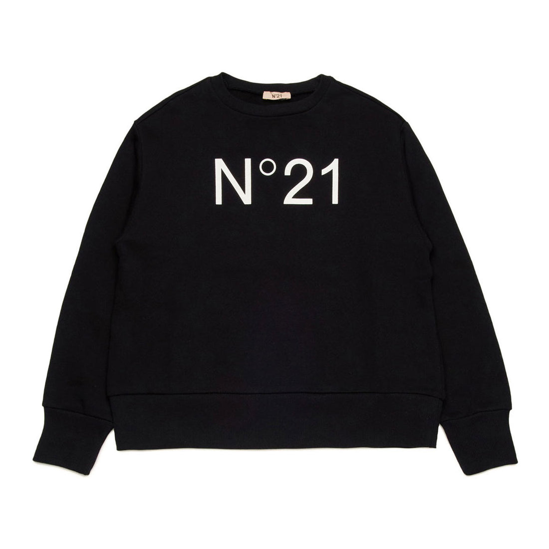 N21 Black Crewneck Logo Sweatshirt