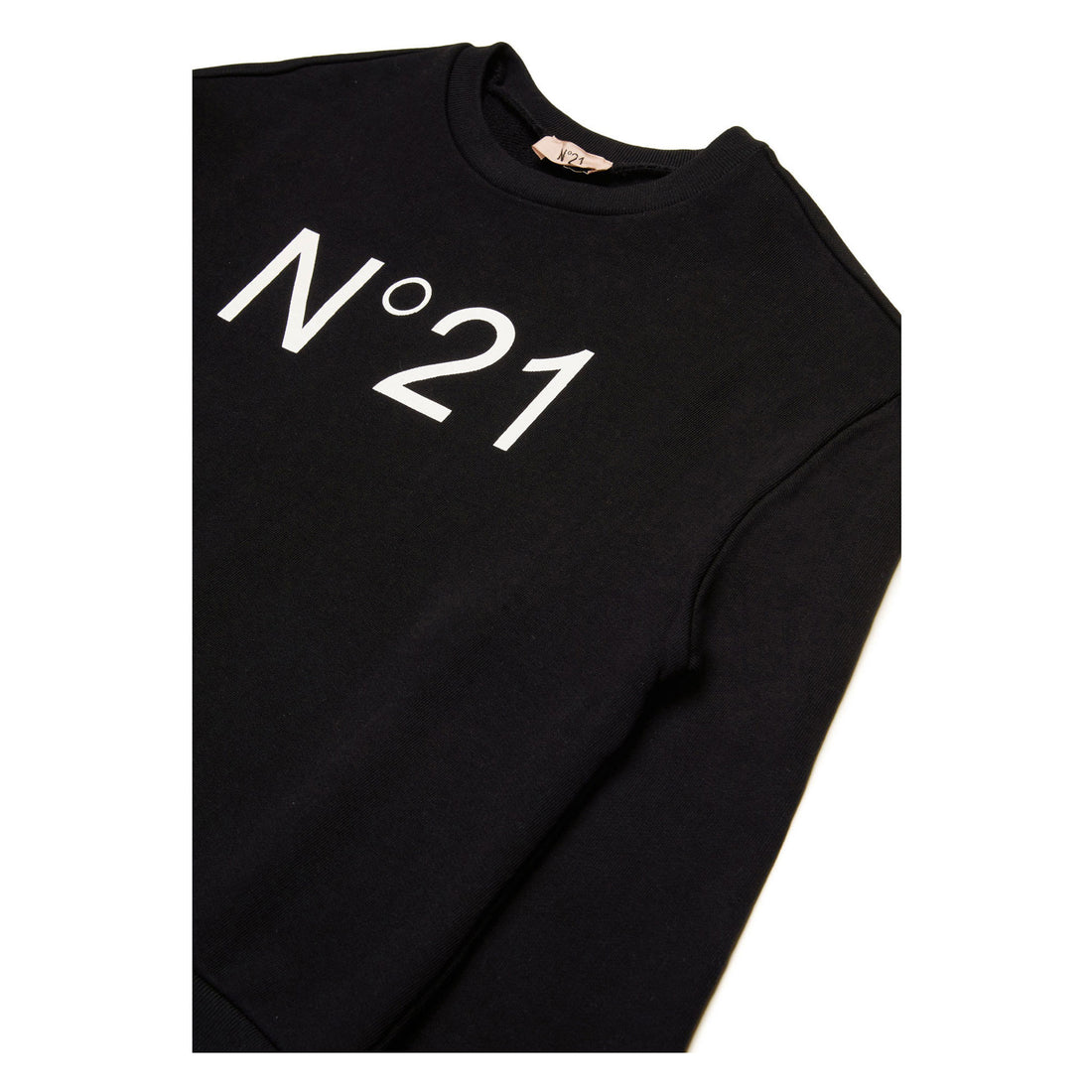 N21 Black Crewneck Logo Sweatshirt