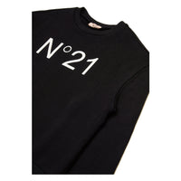 N21 Black Crewneck Logo Sweatshirt