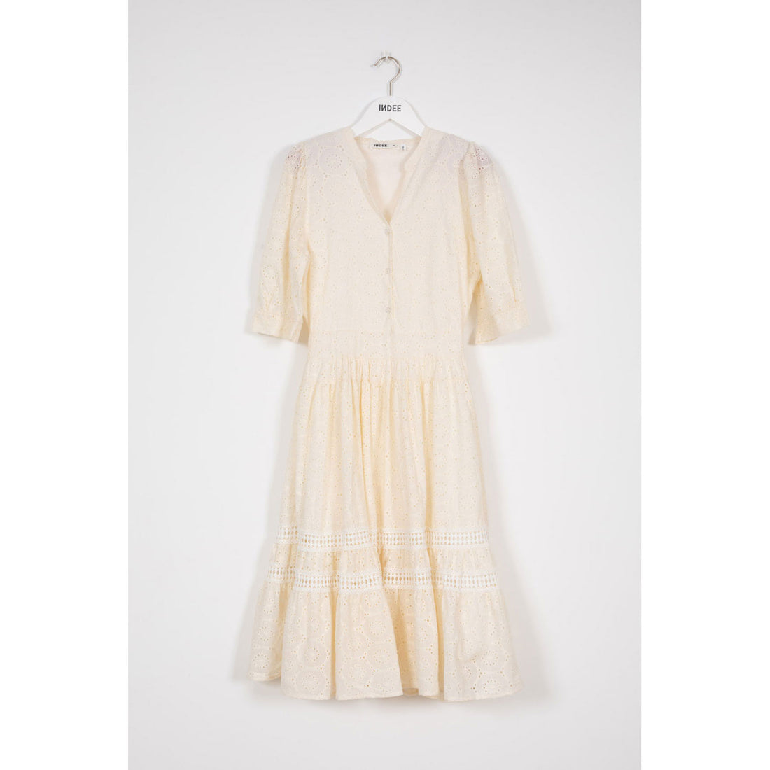 Indee Off White Midi Lace Prime Dress Ladida Indee Off White Midi Lace Prime Dress Ladida
