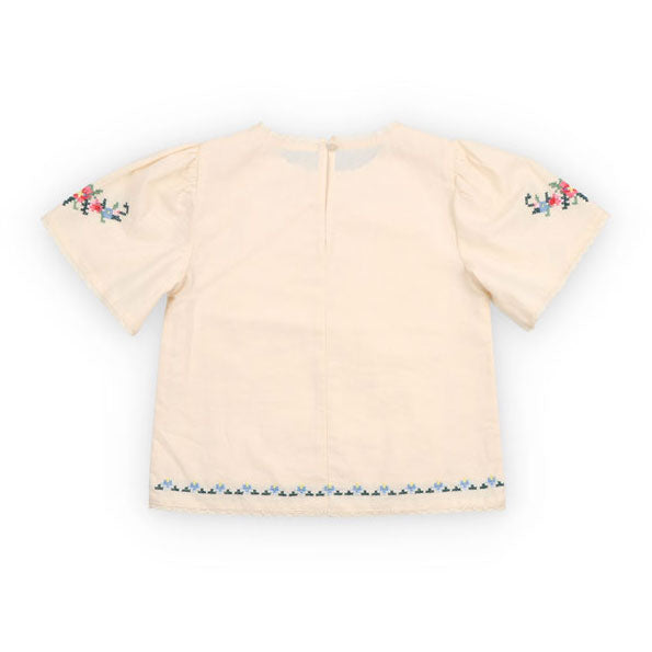 The New Society  Ecru Narcise Blouse