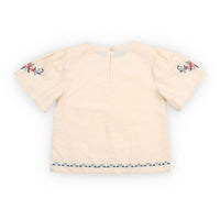 The New Society  Ecru Narcise Blouse