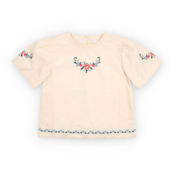 The New Society  Ecru Narcise Blouse