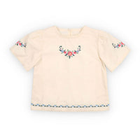 The New Society  Ecru Narcise Blouse