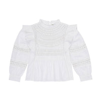 The New Society Off White Naya Blouse
