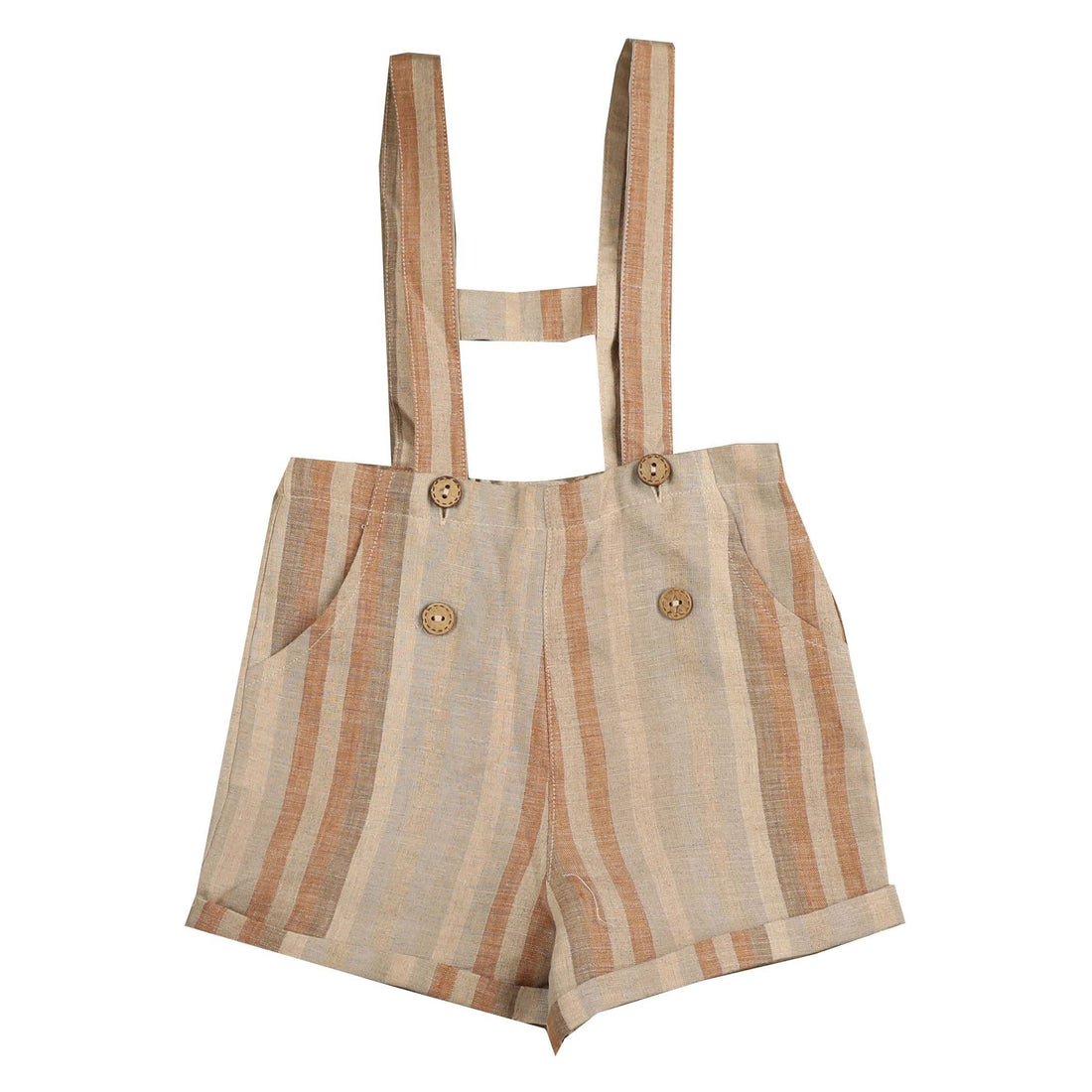 Noma Apricot Wide Striped H Bar Overall