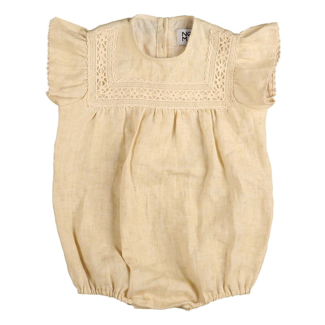 Noma Oatmeal Ribbon Detail Romper