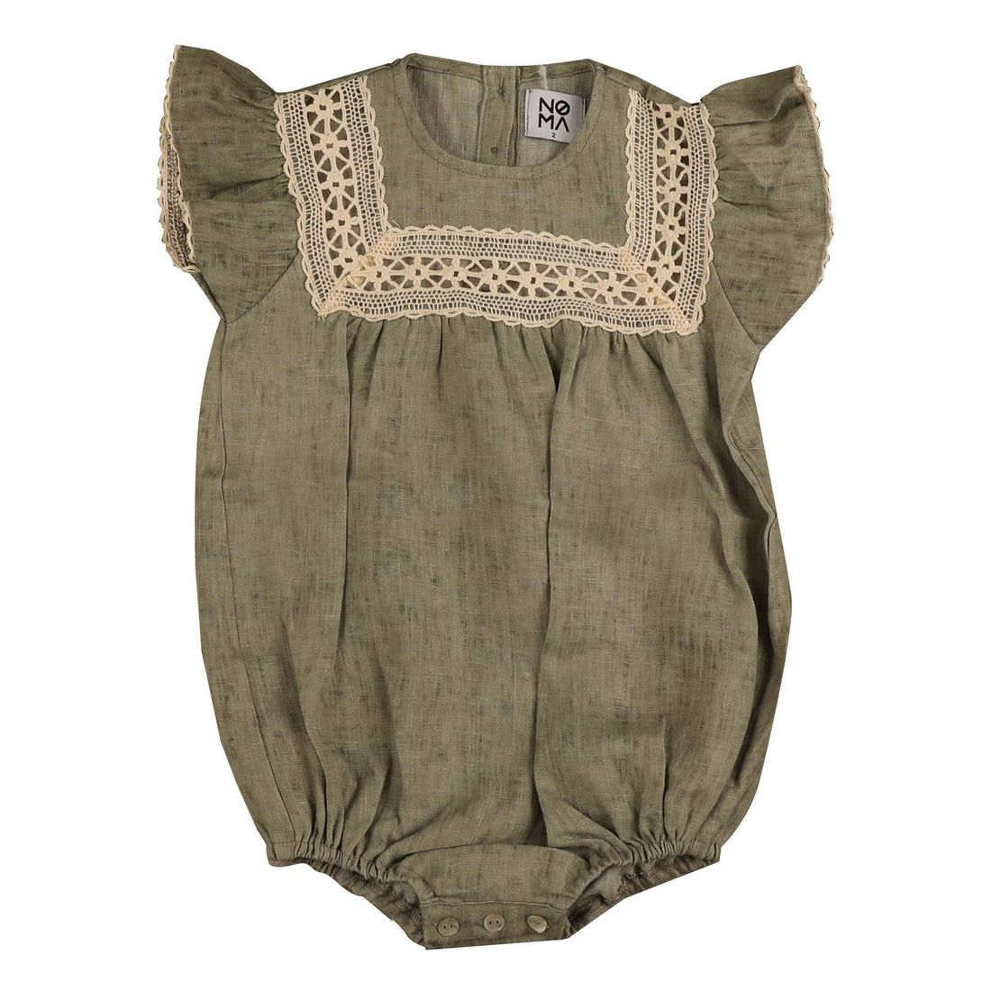 Noma Sage Ribbon Detail Romper