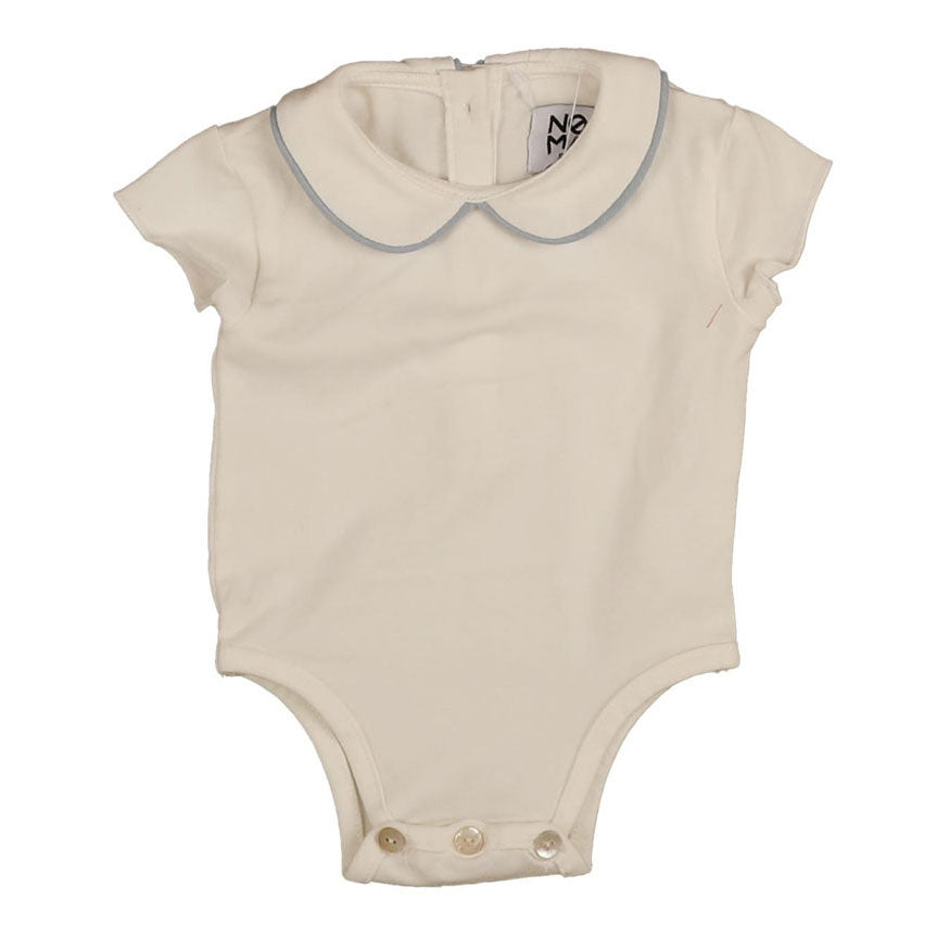 Noma White/Light Blue Baby Undershirt