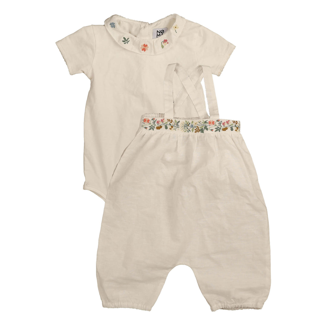 Noma White Floral Baby Set