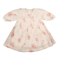 Noma Peach Printed Floral Dress