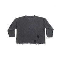Nununu Washed Graphite Deconstructed Sweatshirt