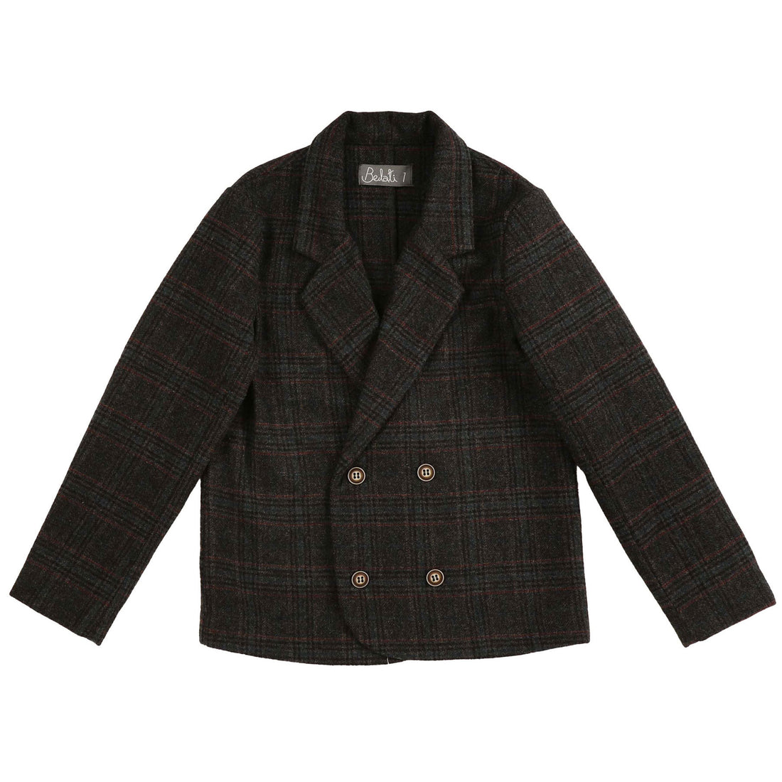 Noma Teal Wool Plaid Jacket