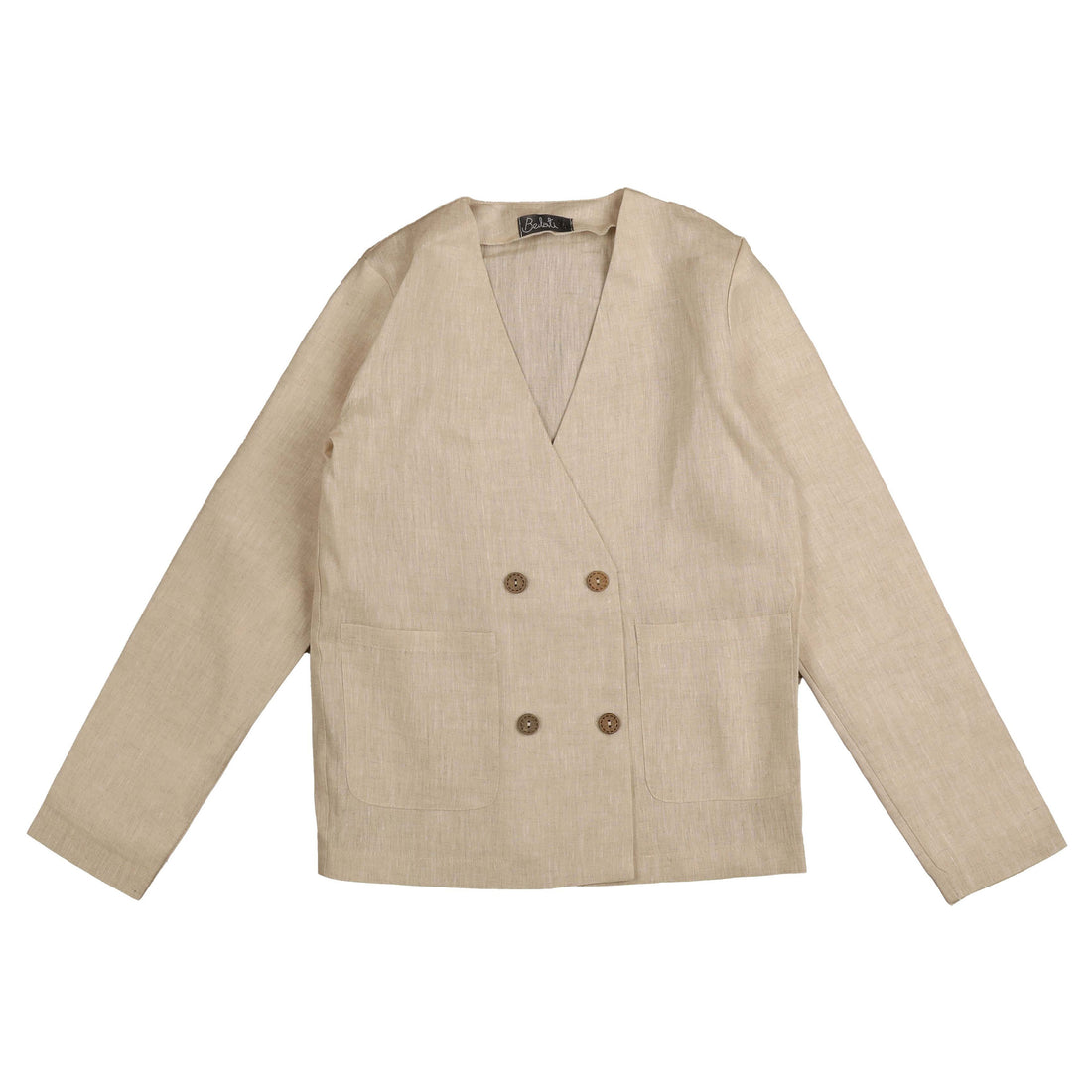 Noma Beige Button Jacket