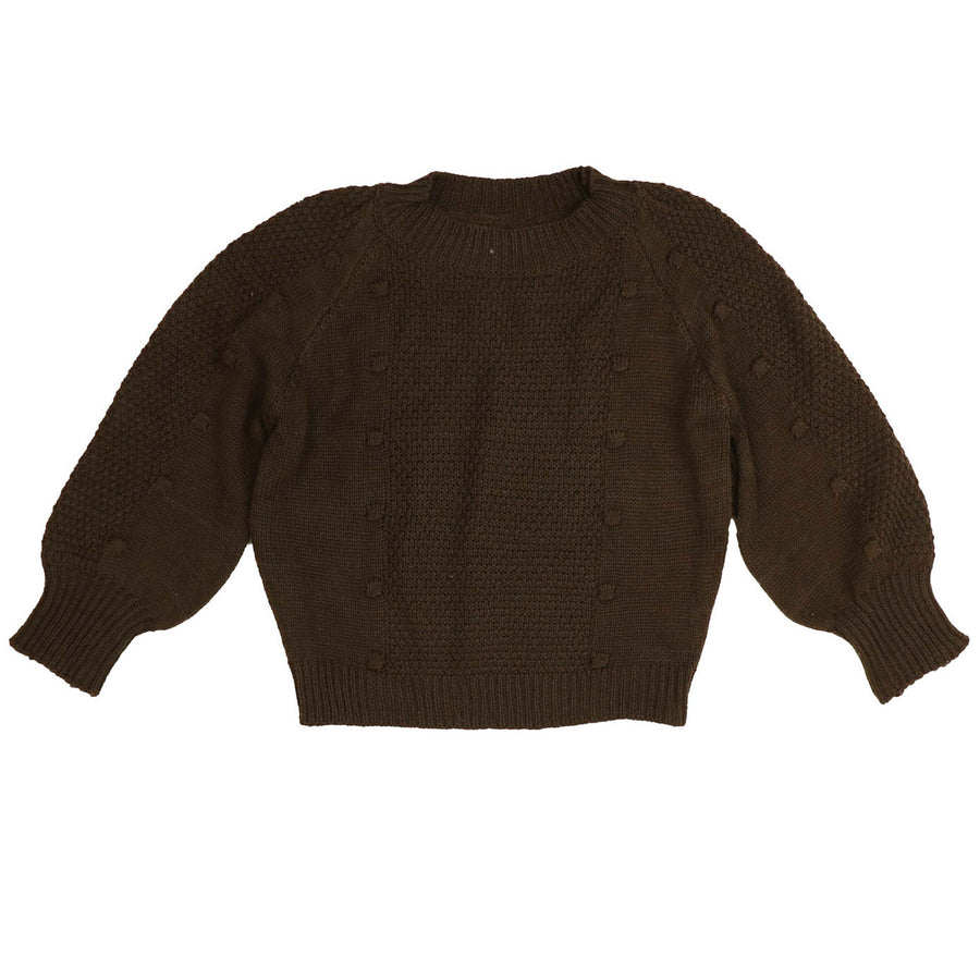 Noma Dark Olive Texture Knit Pullover