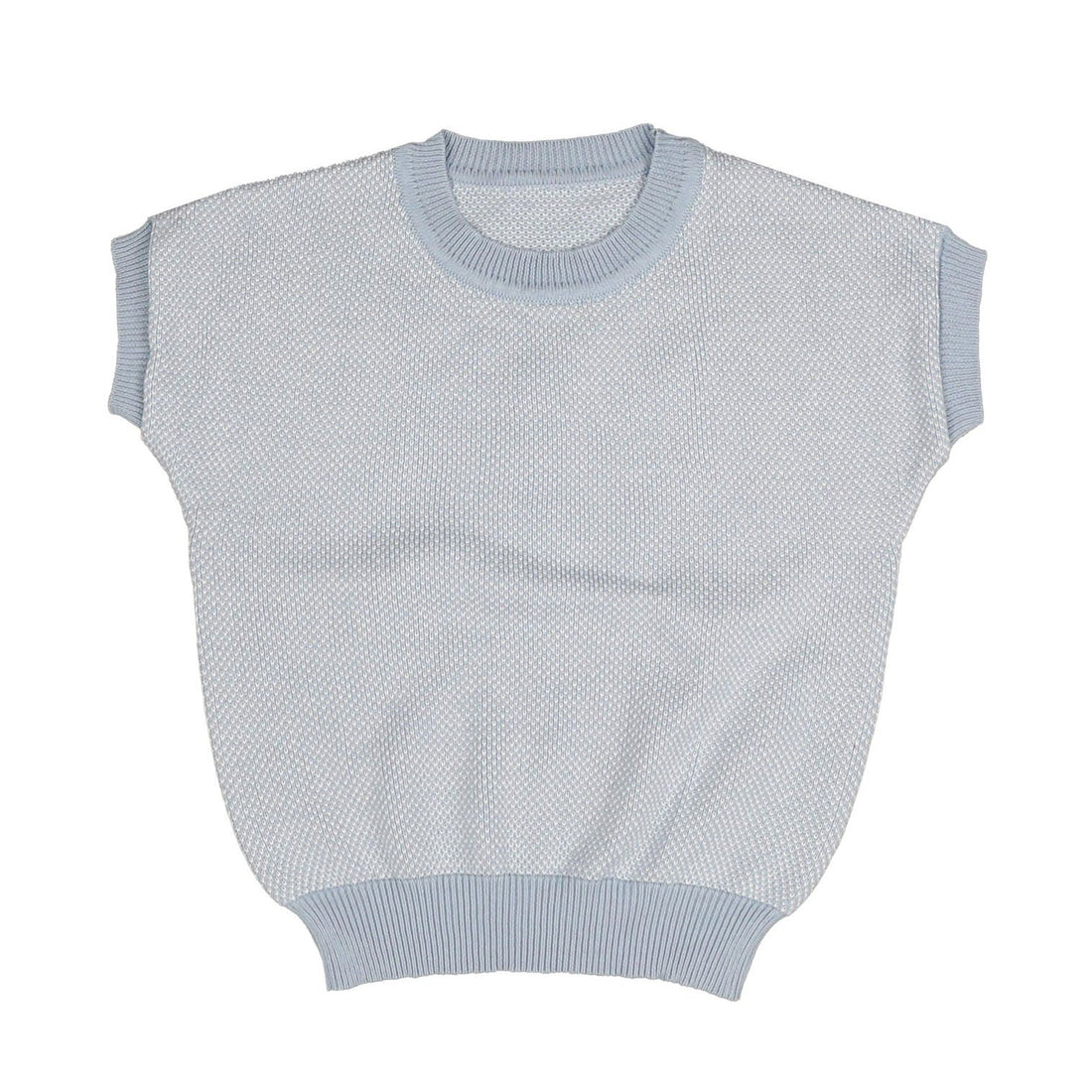 Noma Light Blue Pique Texture Boxy Sweater