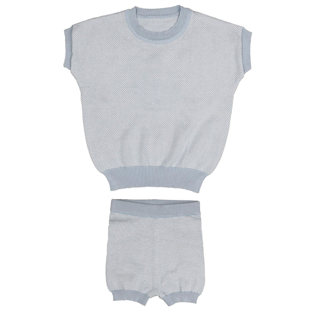 Noma Light Blue Pique Texture Boxy Set