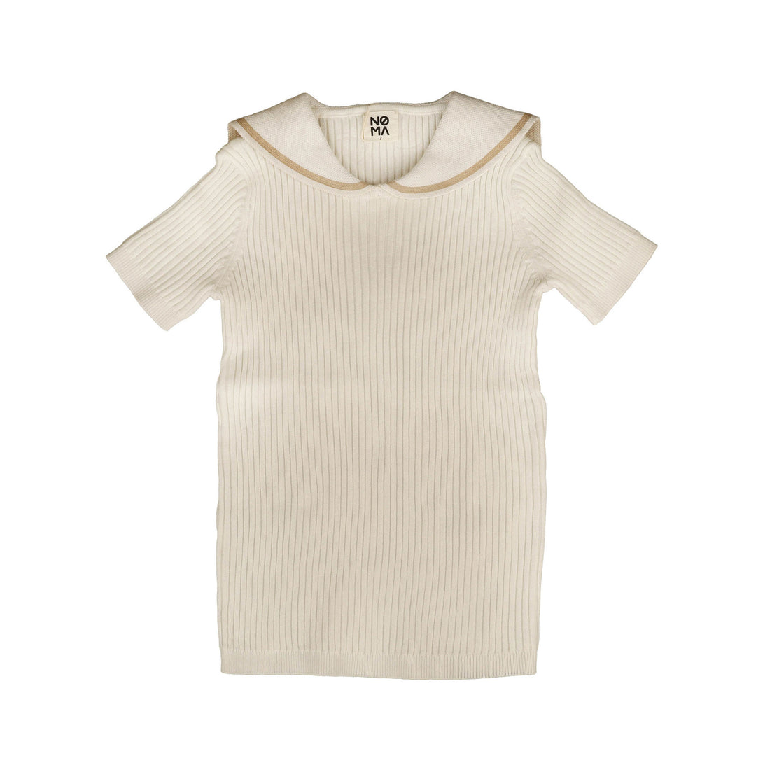 Noma Sand Solid Sailor Collar Shirt