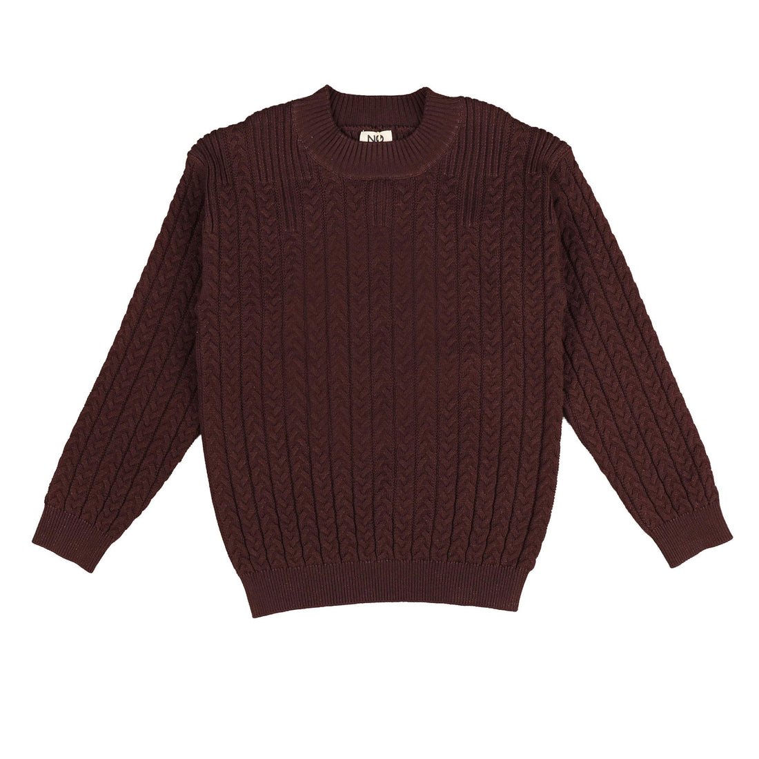 Noma Plum Cable Knit Sweater