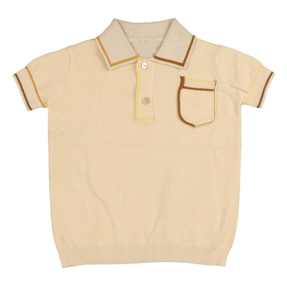 Noma Golden Binding Detail Knit Polo