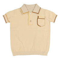 Noma Golden Binding Detail Knit Polo